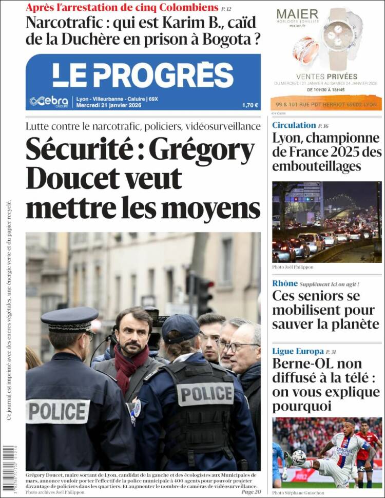 Portada de Progres de Fecamp (Francia)