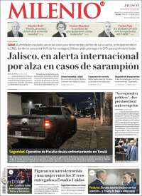 Portada de Milenio - Jalisco (M&eacute;xico)