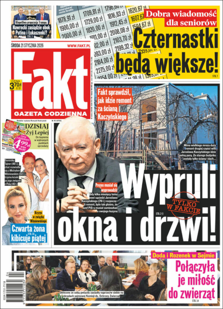 Portada de Fakt (Polonia)