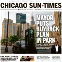 Portada de Chicago Sun-Times (USA)