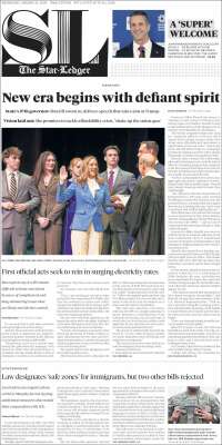 Portada de Star-Ledger (USA)