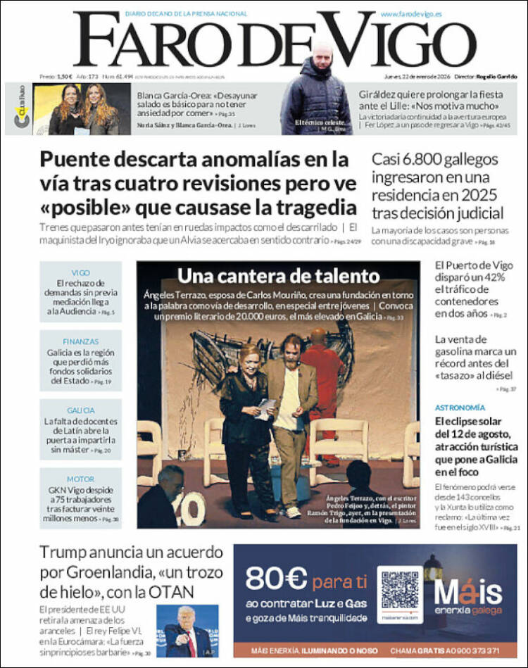 Portada de Faro de Vigo (Espa&ntilde;a)