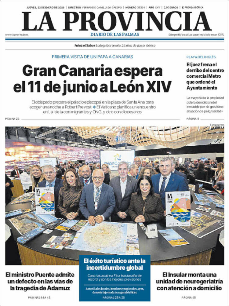 Portada de La Provincia (Espa&ntilde;a)