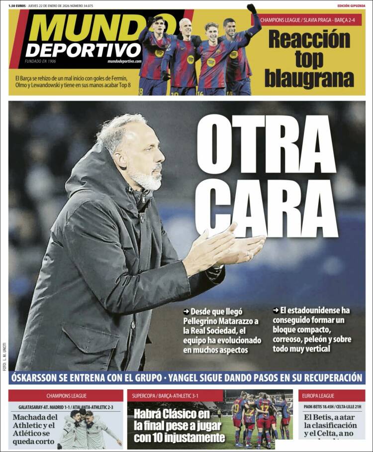 Portada de Mundo Deportivo Gipuzkoa (Espa&ntilde;a)