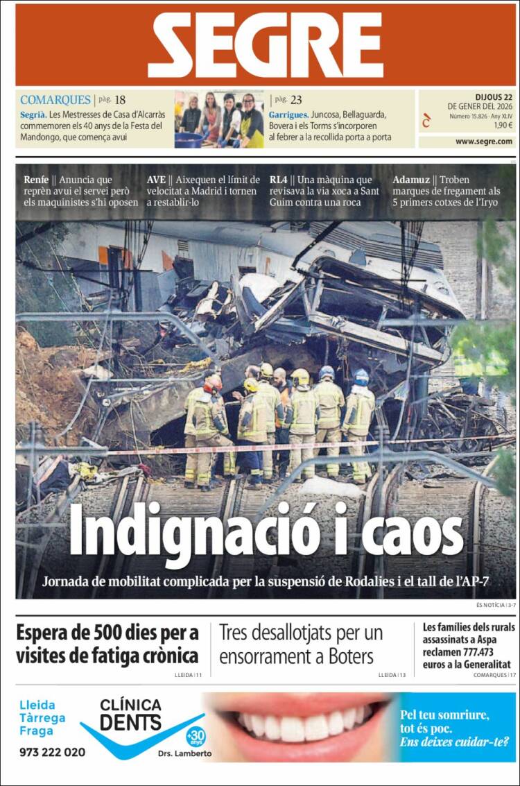 Portada de Segre (Espa&ntilde;a)