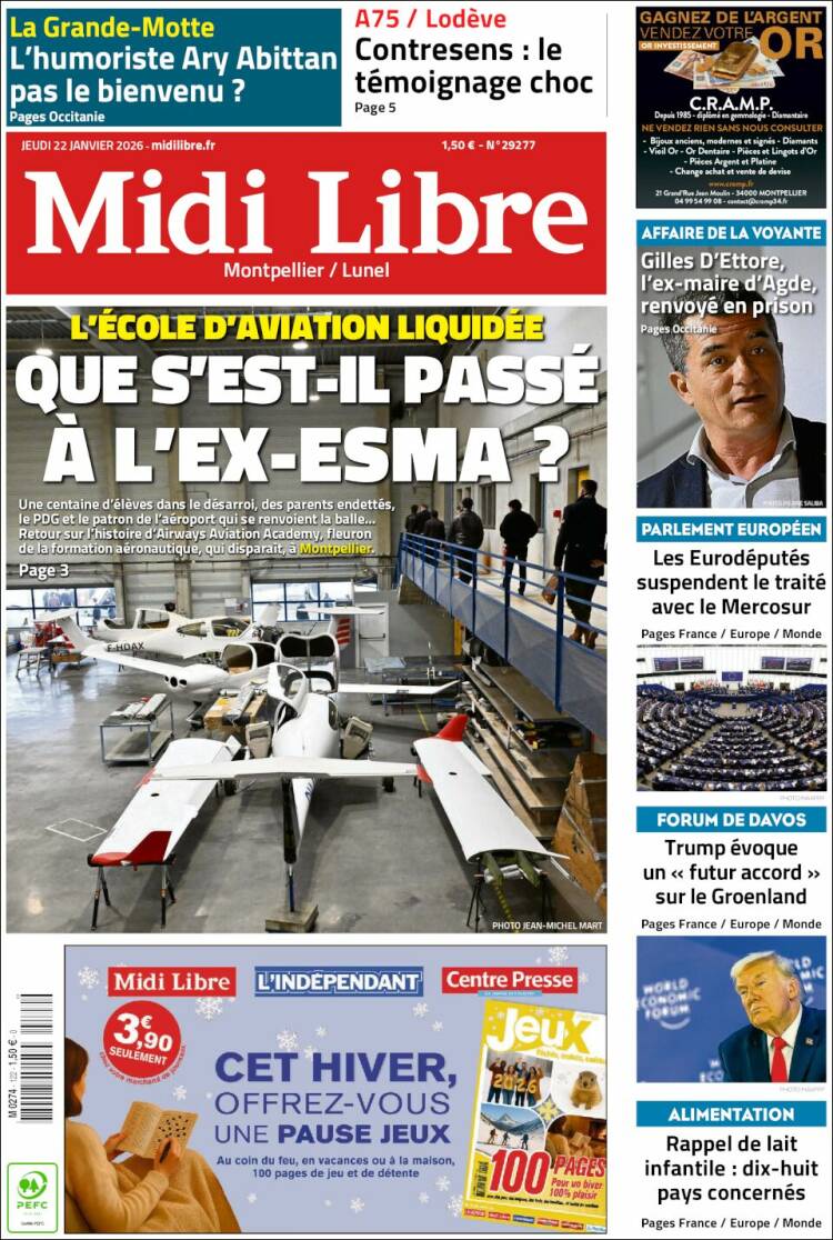 Portada de Midi Libre (France)