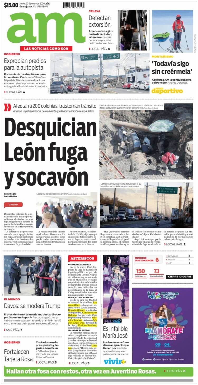Portada de Al Día A.M. (M&eacute;xico)