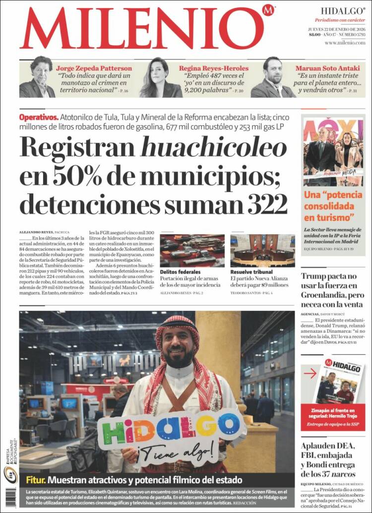 Portada de Milenio de Hidalgo (M&eacute;xico)