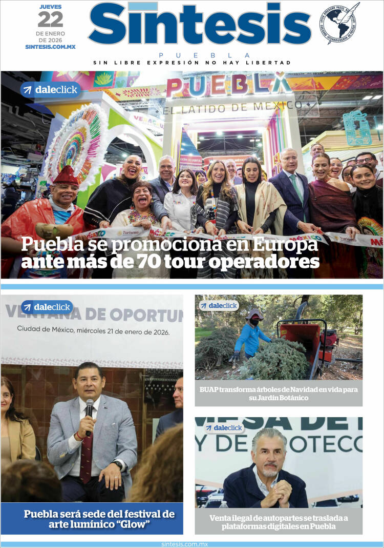 Portada de Síntesis - Puebla (M&eacute;xico)