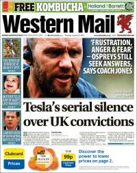 Portada de Western Mail (Royaume-Uni)
