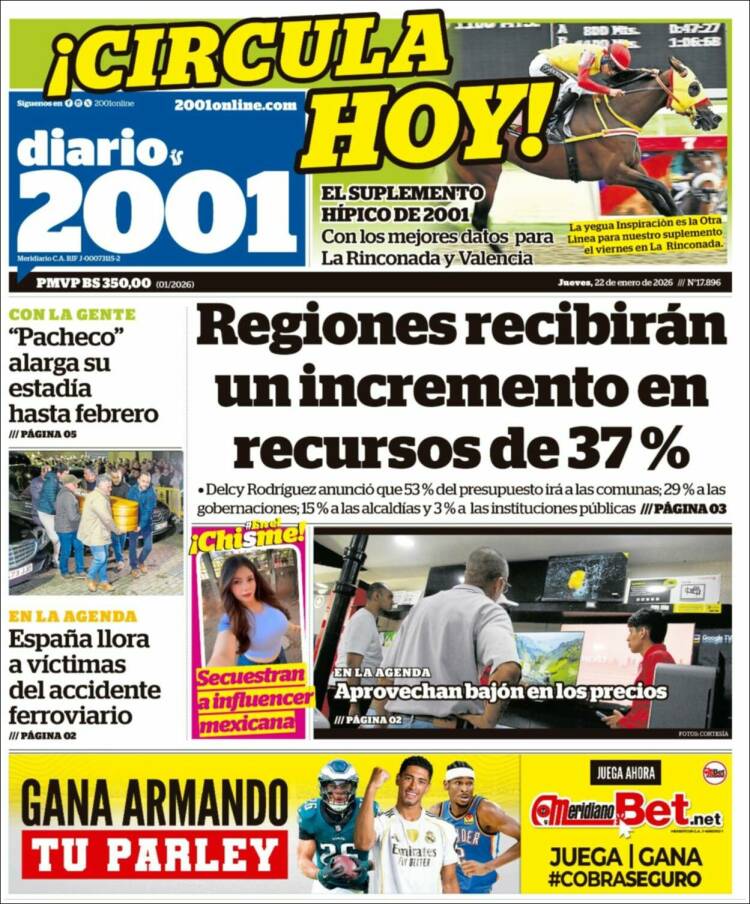 Portada de 2001 - Dosmiluno (Venezuela)