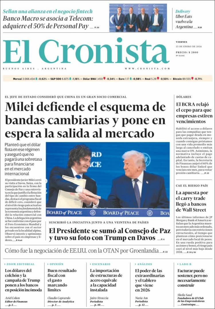 Portada de El Cronista Comercial (Argentine)