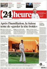 Portada de 24 Heures (Switzerland)