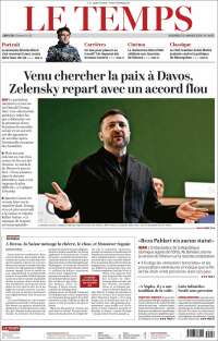 Portada de Le Matin (Switzerland)