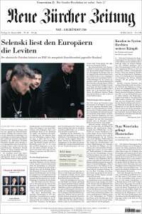 Portada de Neue Zürcher Zeitung (Switzerland)