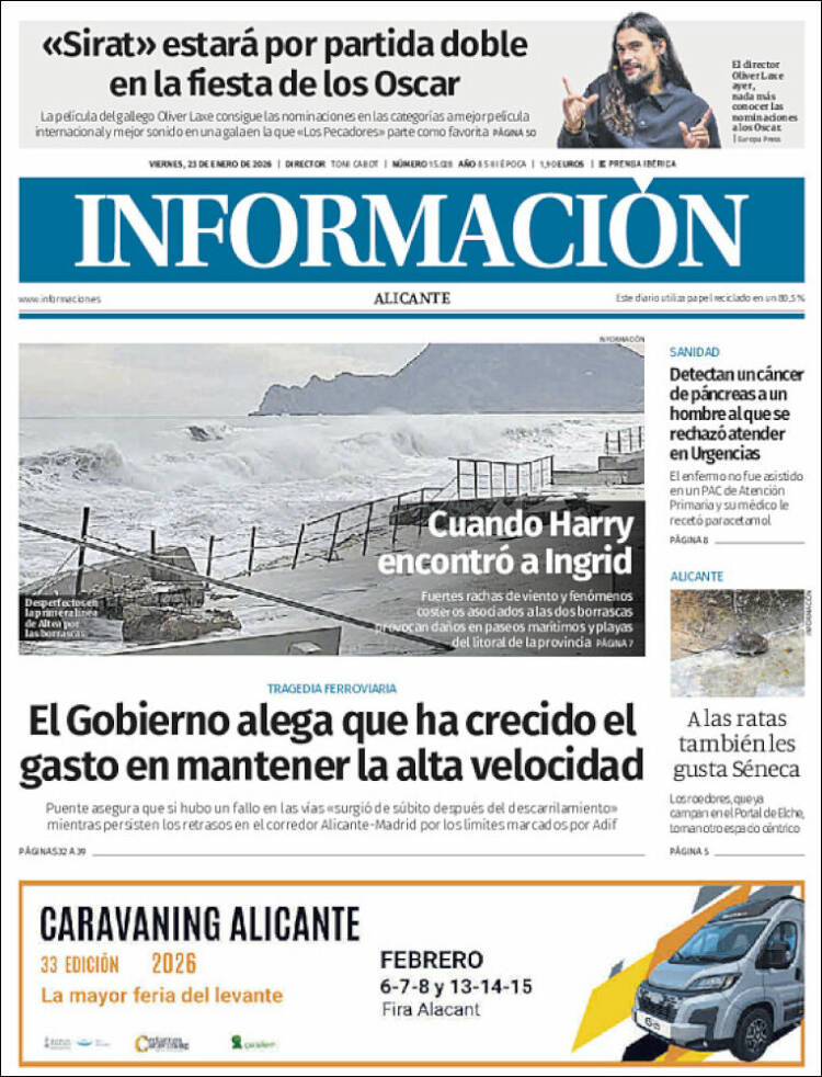 Portada de Diario Información (Espa&ntilde;a)