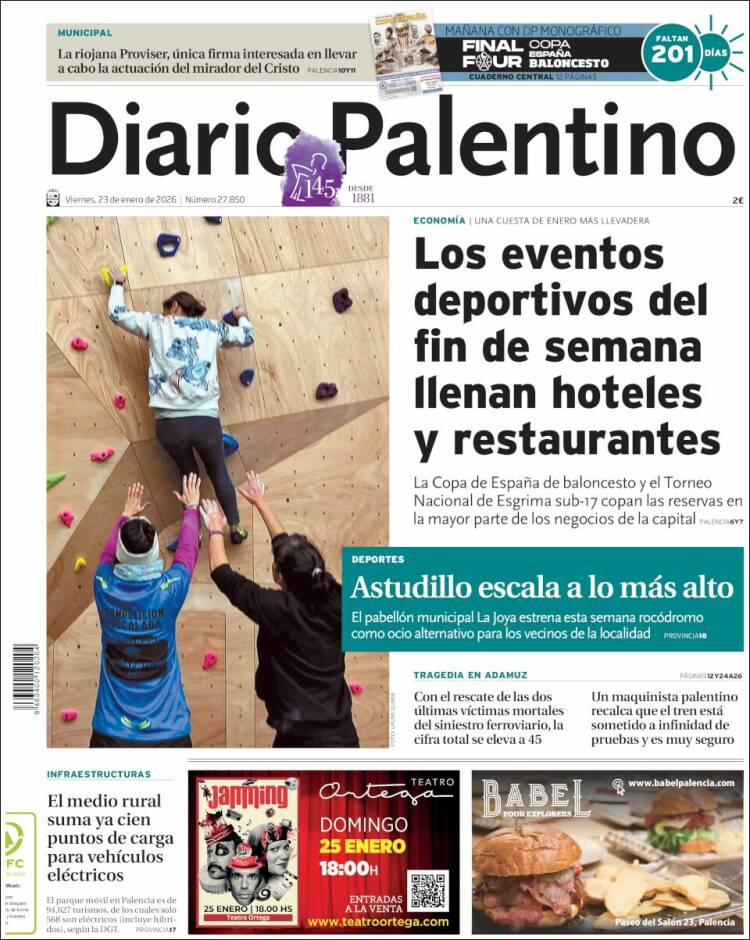 Portada de Diario Palentino (Espa&ntilde;a)