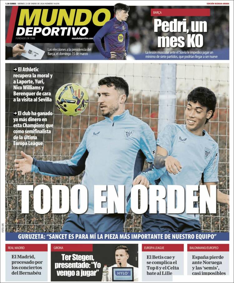 Portada de Mundo Deportivo Bizkaia (Espa&ntilde;a)