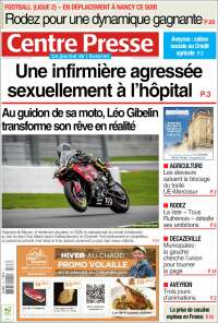 Portada de Centre Presse (Francia)
