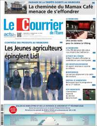 Portada de Le Courrier de l'Ouest (Francia)
