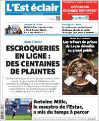 Portada de L'Est Eclair (Francia)