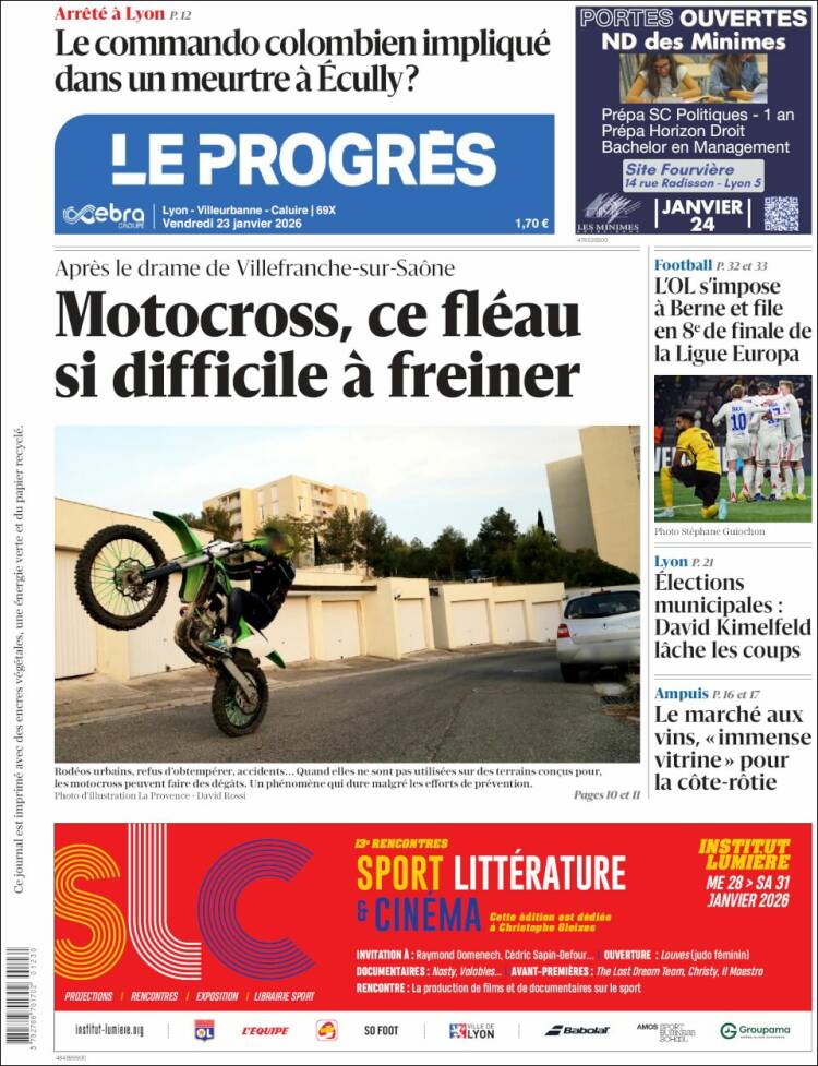Portada de Progres de Fecamp (Francia)