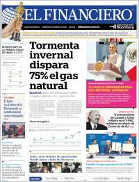 Portada de El Financiero (Mexico)