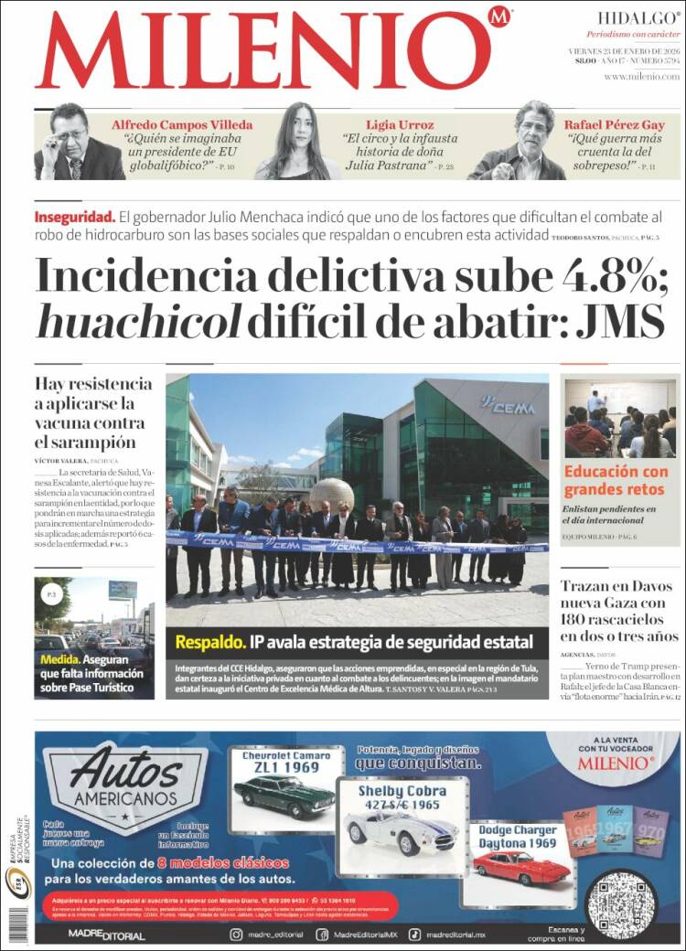 Portada de Milenio de Hidalgo (M&eacute;xico)