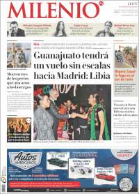 Portada de Milenio de León (M&eacute;xico)