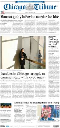 Portada de Chicago Tribune (&Eacute;tats-Unis)