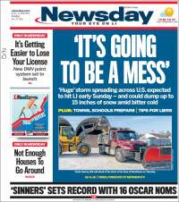Portada de Newsday (&Eacute;tats-Unis)