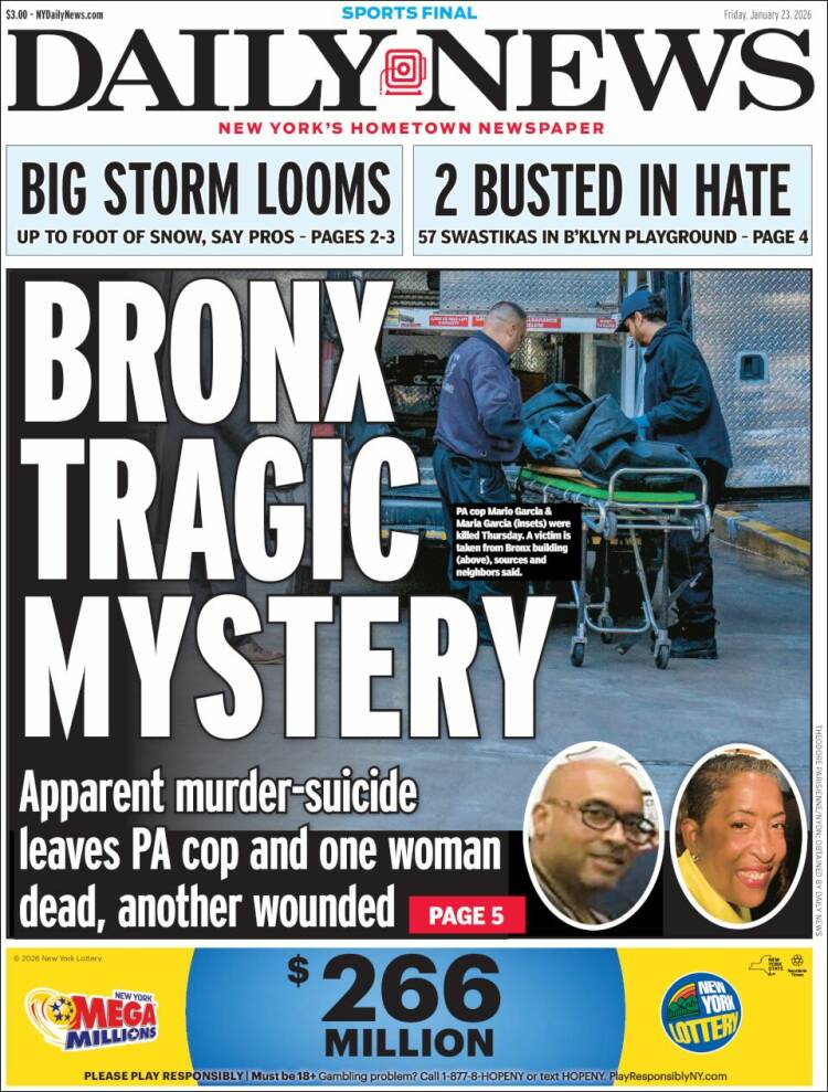 Portada de Daily News - New York (USA)