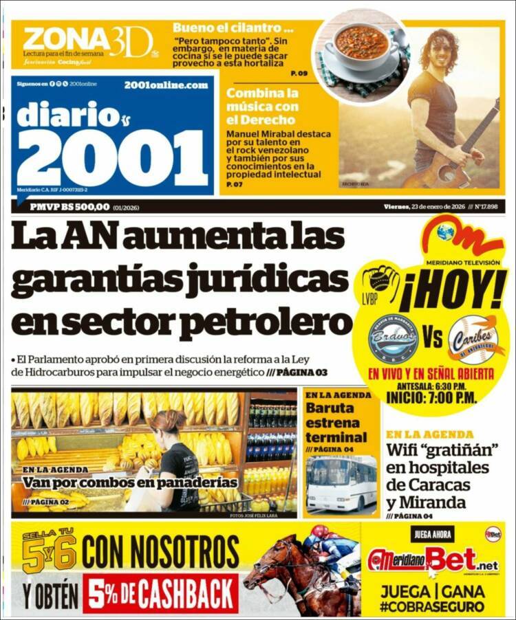Portada de 2001 - Dosmiluno (Venezuela)