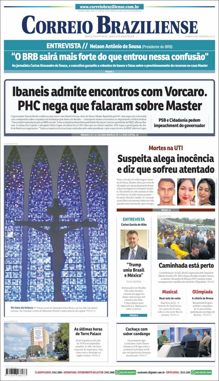 Portada de Correio Braziliense (Brasil)