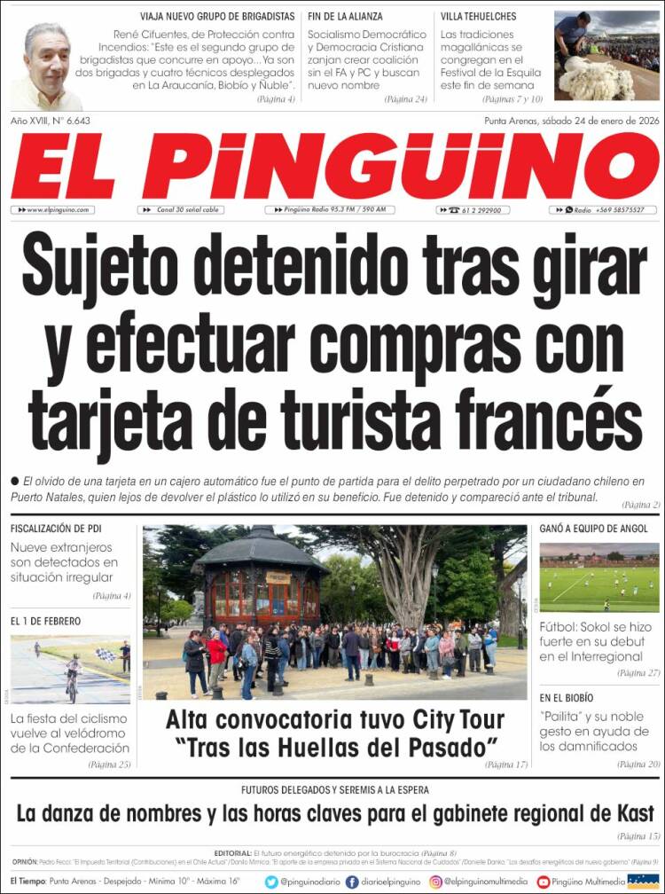Portada de El Pingüino (Chile)
