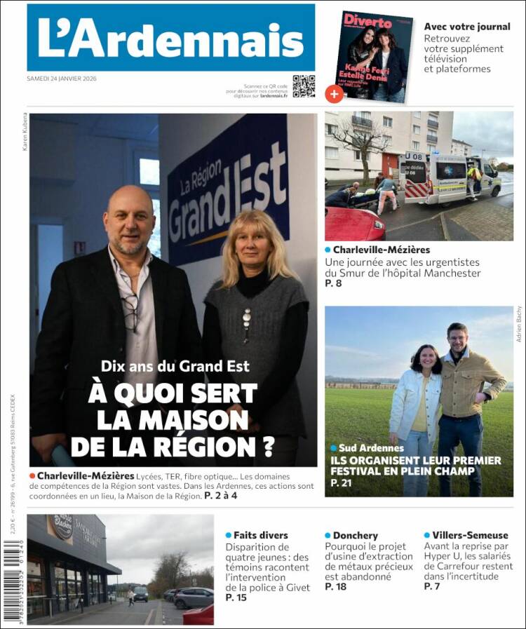 Portada de L'Ardenais (Francia)