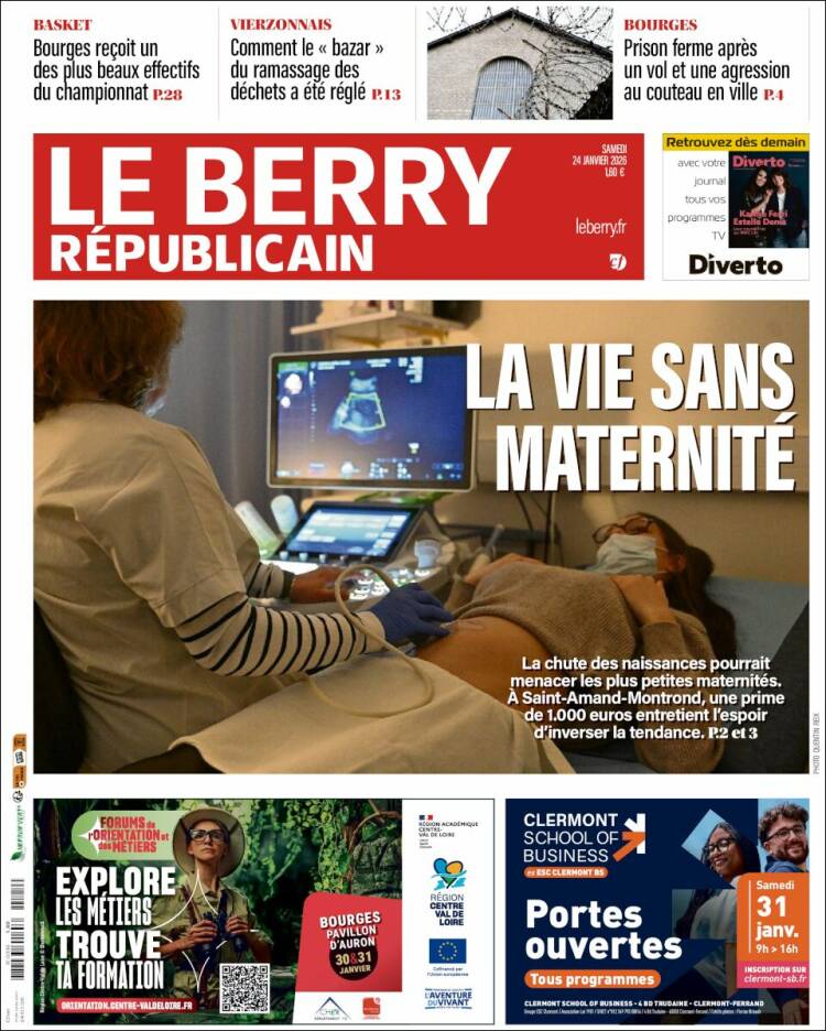 Portada de Berry Republicain (Francia)