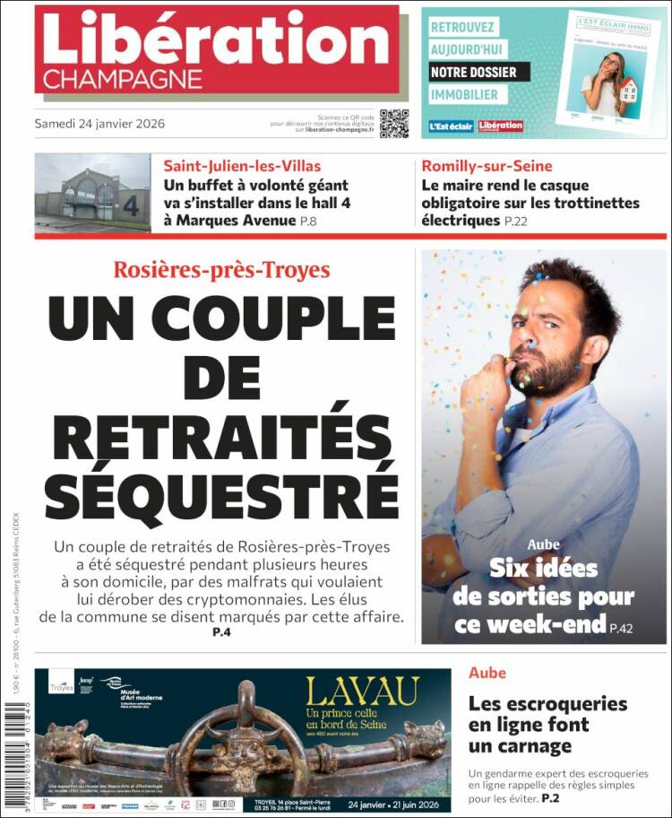 Portada de Libération Champagne (Francia)