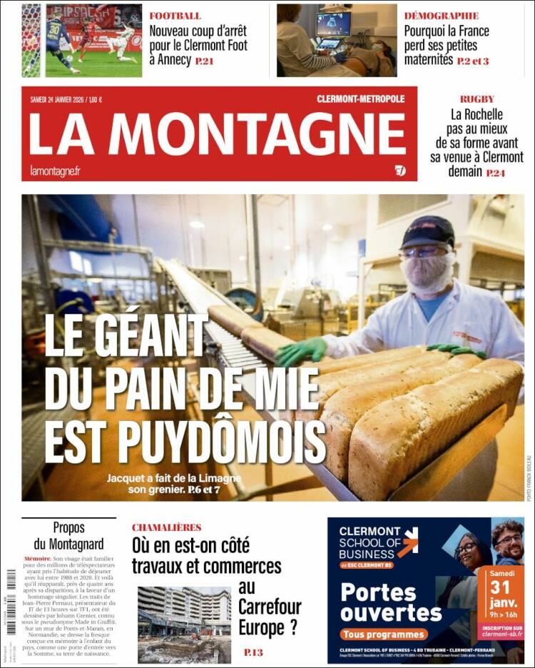 Portada de La Montagne (Francia)