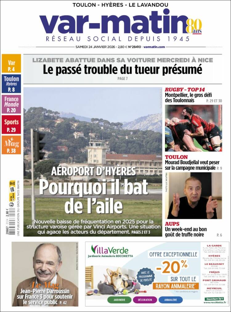 Portada de Var-Matin (Francia)