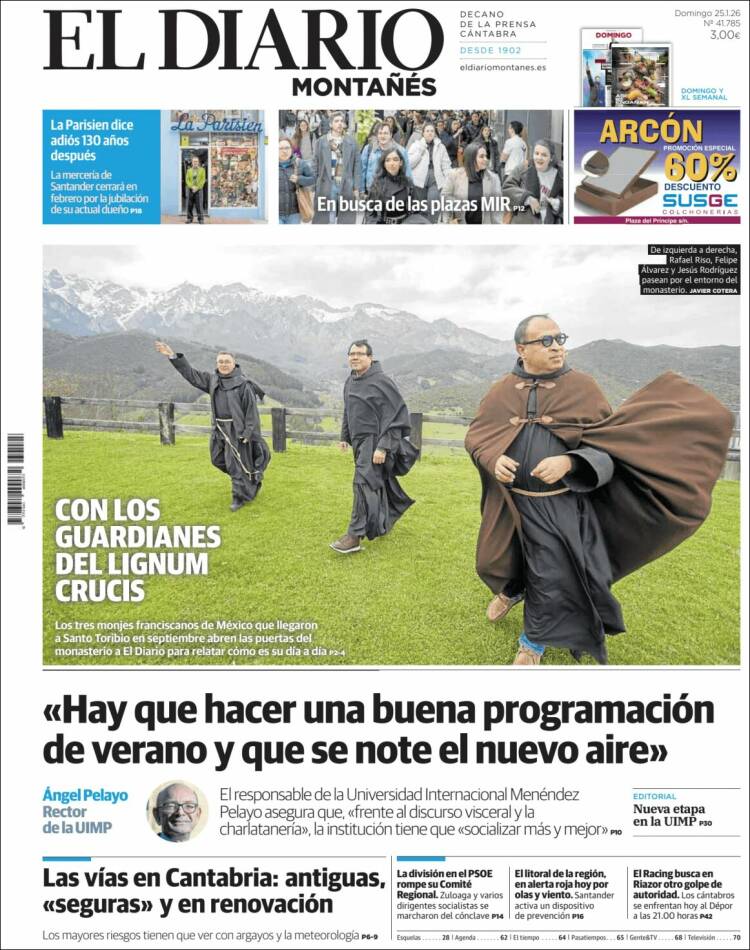Portada de El Diario Montañés (Espa&ntilde;a)