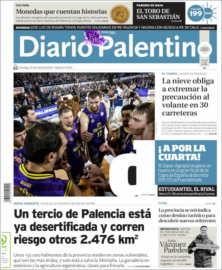 Portada de Diario Palentino (Espa&ntilde;a)