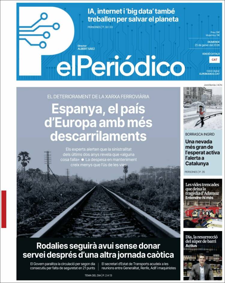 Portada de El Periódico de Catalunya (Espa&ntilde;a)