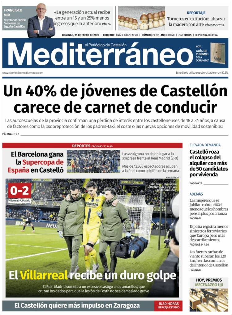 Portada de El Periódico Mediterraneo (Espa&ntilde;a)