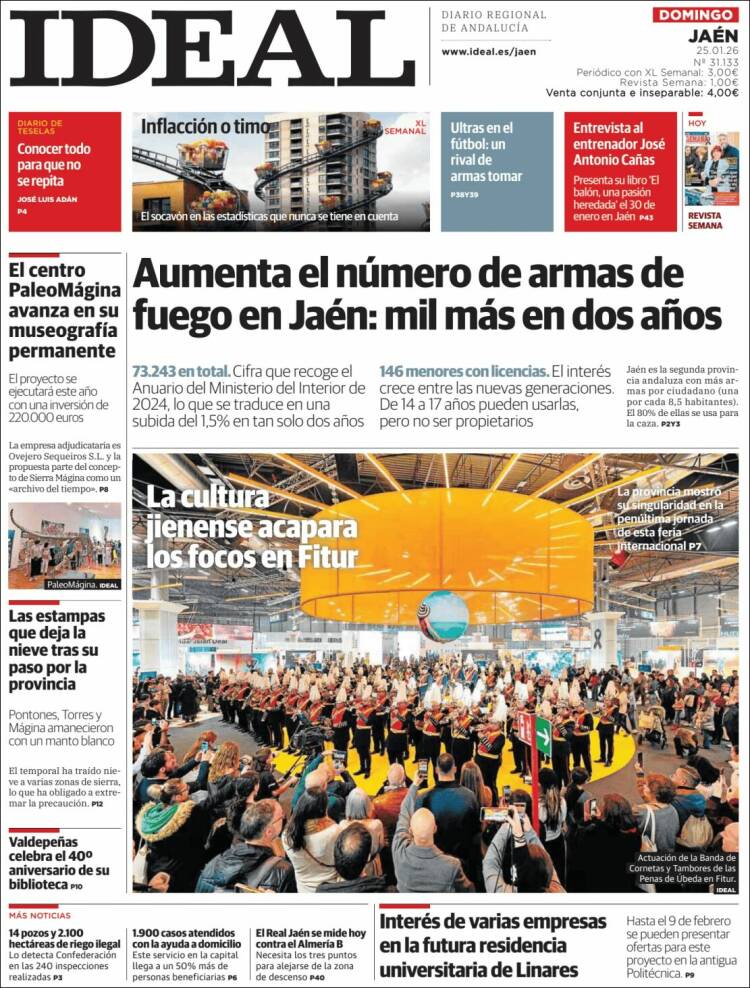 Portada de El Ideal de Jaén (Espa&ntilde;a)