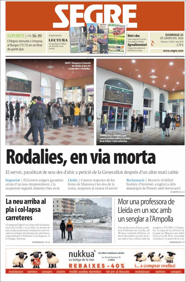 Portada de Segre (Espa&ntilde;a)