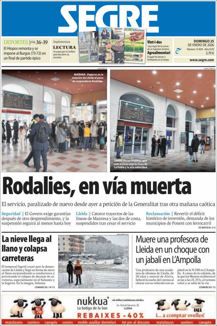 Portada de Segre  (Espa&ntilde;a)