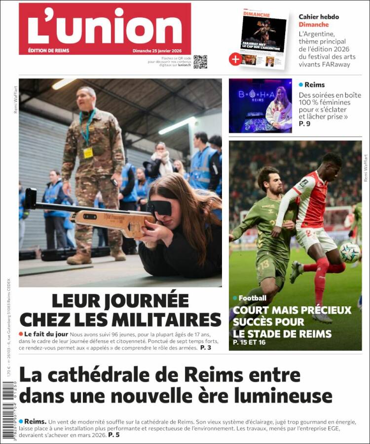 Portada de L'Union (Francia)