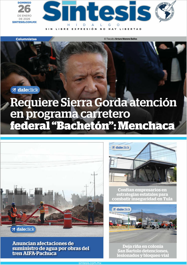 Portada de Sistesis - Hidalgo (M&eacute;xico)