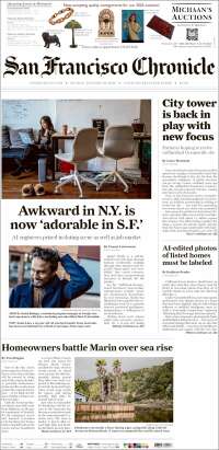 Portada de San Francisco Chronicle (&Eacute;tats-Unis)